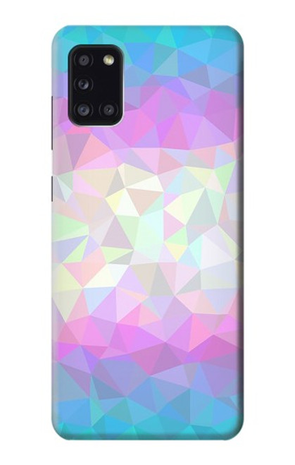 S3747 Trans Flag Polygon Funda Carcasa Case para Samsung Galaxy A31