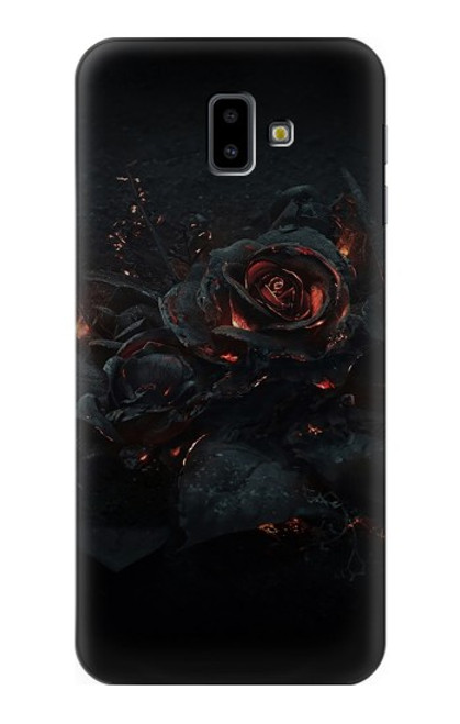 S3672 Burned Rose Funda Carcasa Case para Samsung Galaxy J6+ (2018), J6 Plus (2018)