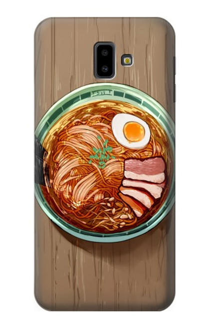 S3756 Ramen Noodles Funda Carcasa Case para Samsung Galaxy J6+ (2018), J6 Plus (2018)