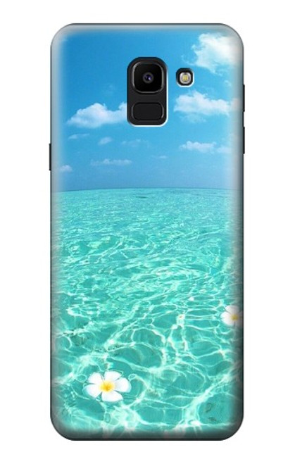 S3720 Summer Ocean Beach Funda Carcasa Case para Samsung Galaxy J6 (2018)