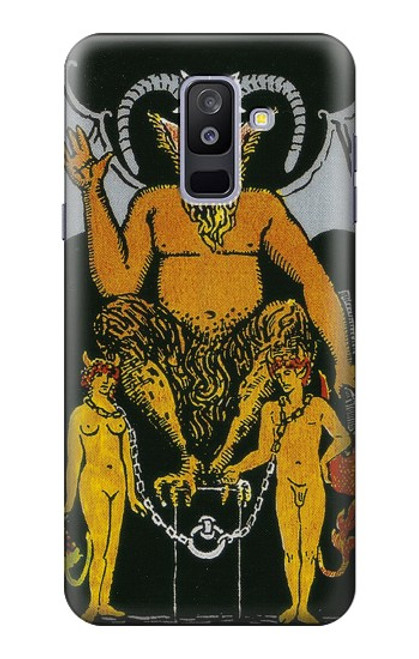 S3740 Tarot Card The Devil Funda Carcasa Case para Samsung Galaxy A6+ (2018), J8 Plus 2018, A6 Plus 2018