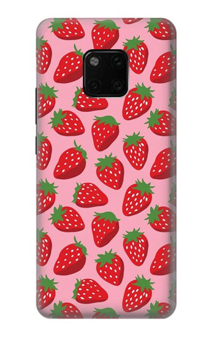 S3719 Strawberry Pattern Funda Carcasa Case para Huawei Mate 20 Pro