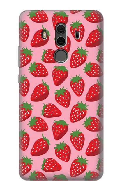 S3719 Strawberry Pattern Funda Carcasa Case para Huawei Mate 10 Pro, Porsche Design