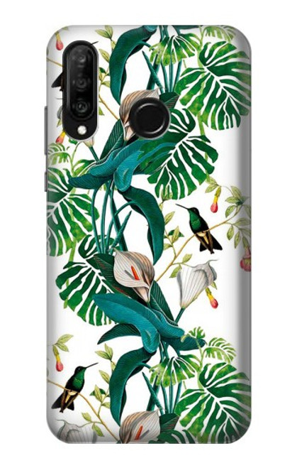 S3697 Leaf Life Birds Funda Carcasa Case para Huawei P30 lite