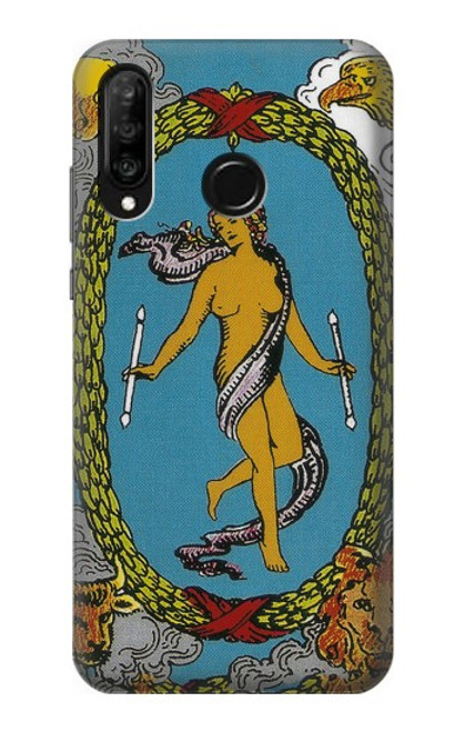 S3746 Tarot Card The World Funda Carcasa Case para Huawei P30 lite