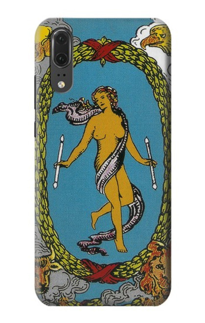 S3746 Tarot Card The World Funda Carcasa Case para Huawei P20