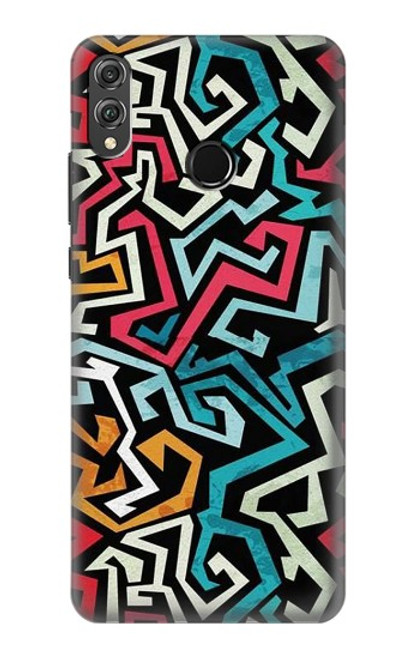 S3712 Pop Art Pattern Funda Carcasa Case para Huawei Honor 8X