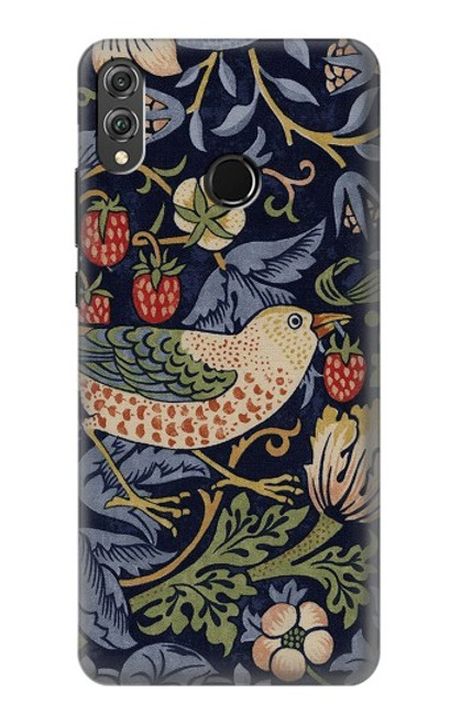 S3791 William Morris Strawberry Thief Fabric Funda Carcasa Case para Huawei Honor 8X