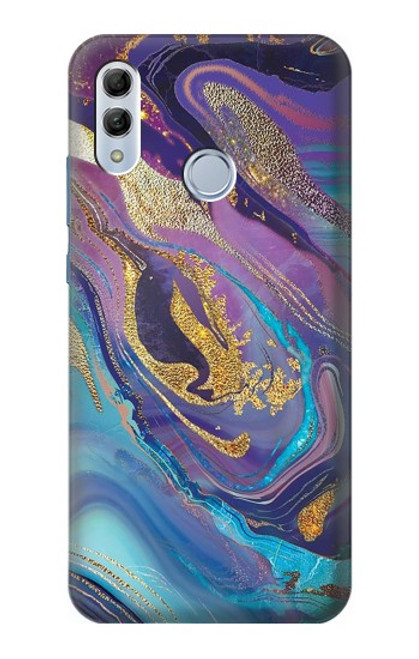 S3676 Colorful Abstract Marble Stone Funda Carcasa Case para Huawei Honor 10 Lite, Huawei P Smart 2019