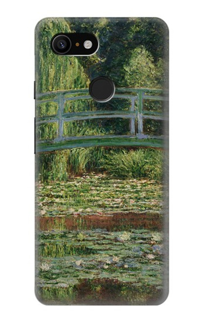 S3674 Claude Monet Footbridge and Water Lily Pool Funda Carcasa Case para Google Pixel 3