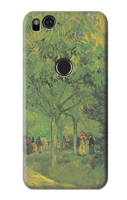 S3748 Van Gogh A Lane in a Public Garden Funda Carcasa Case para Google Pixel 2