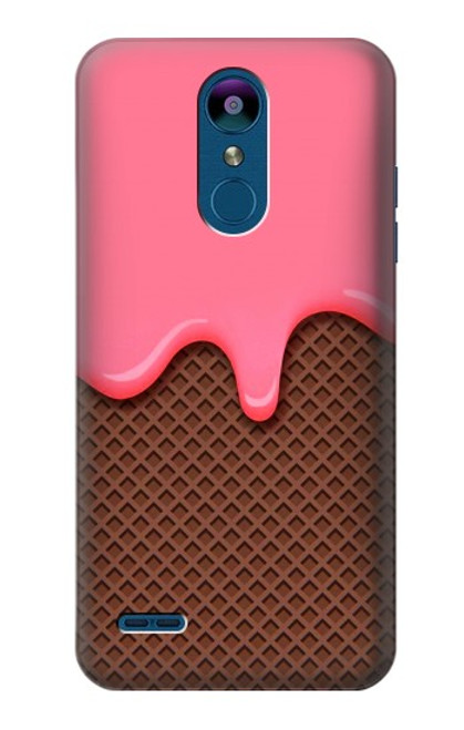 S3754 Strawberry Ice Cream Cone Funda Carcasa Case para LG K8 (2018)