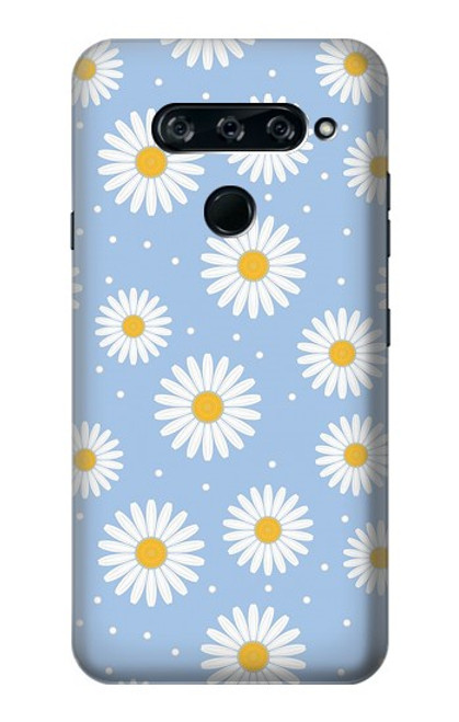 S3681 Daisy Flowers Pattern Funda Carcasa Case para LG V40, LG V40 ThinQ