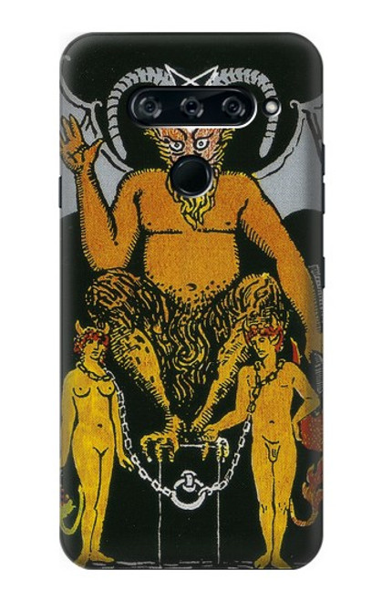 S3740 Tarot Card The Devil Funda Carcasa Case para LG V40, LG V40 ThinQ