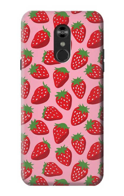 S3719 Strawberry Pattern Funda Carcasa Case para LG Q Stylo 4, LG Q Stylus