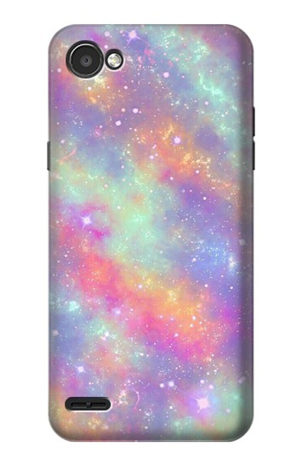 S3706 Pastel Rainbow Galaxy Pink Sky Funda Carcasa Case para LG Q6