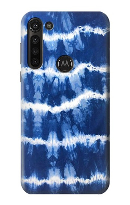 S3671 Blue Tie Dye Funda Carcasa Case para Motorola Moto G8 Power