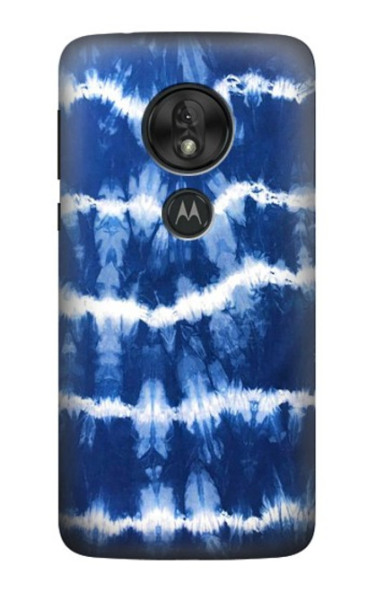 S3671 Blue Tie Dye Funda Carcasa Case para Motorola Moto G7 Play
