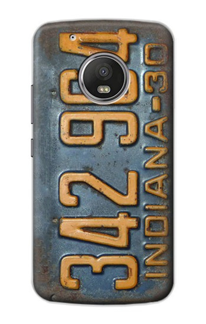 S3750 Vintage Vehicle Registration Plate Funda Carcasa Case para Motorola Moto G5 Plus