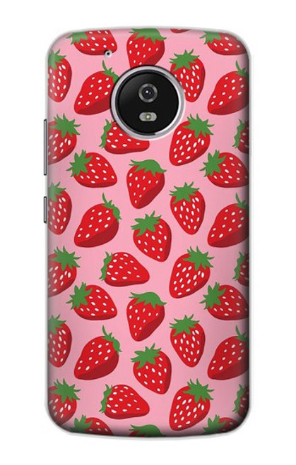 S3719 Strawberry Pattern Funda Carcasa Case para Motorola Moto G5