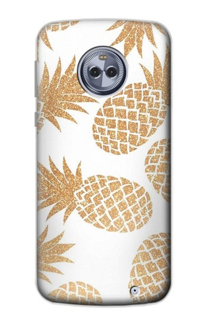 S3718 Seamless Pineapple Funda Carcasa Case para Motorola Moto X4