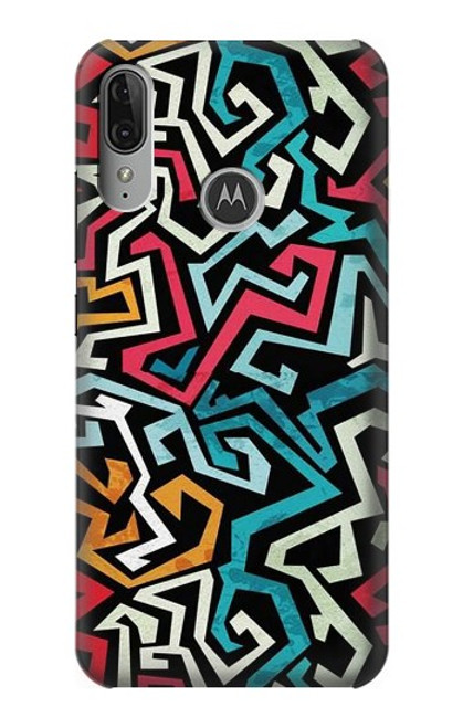 S3712 Pop Art Pattern Funda Carcasa Case para Motorola Moto E6 Plus, Moto E6s