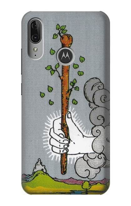 S3723 Tarot Card Age of Wands Funda Carcasa Case para Motorola Moto E6 Plus, Moto E6s