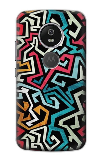 S3712 Pop Art Pattern Funda Carcasa Case para Motorola Moto E5 Plus