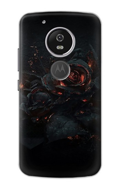 S3672 Burned Rose Funda Carcasa Case para Motorola Moto G6 Play, Moto G6 Forge, Moto E5