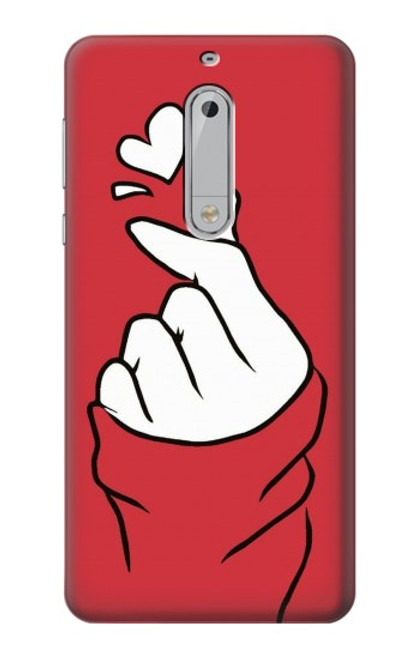 S3701 Mini Heart Love Sign Funda Carcasa Case para Nokia 5