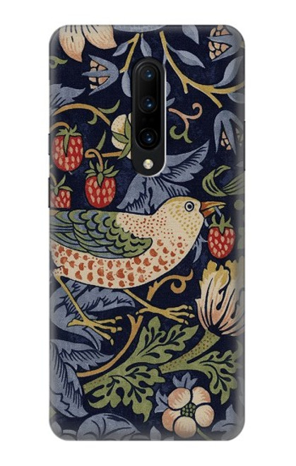 S3791 William Morris Strawberry Thief Fabric Funda Carcasa Case para OnePlus 7 Pro