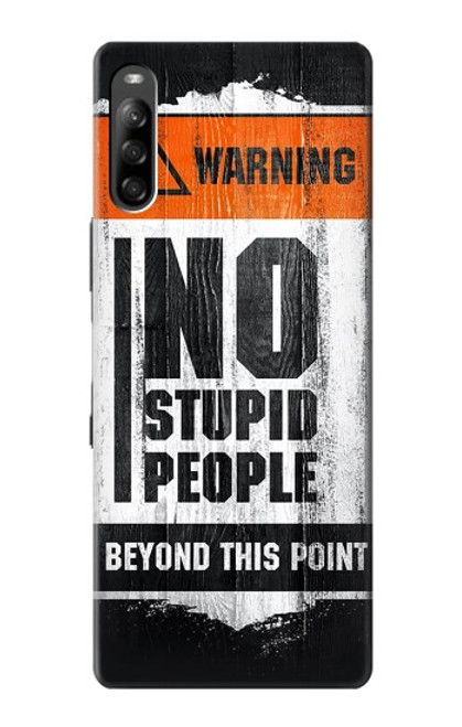 S3704 No Stupid People Funda Carcasa Case para Sony Xperia L4