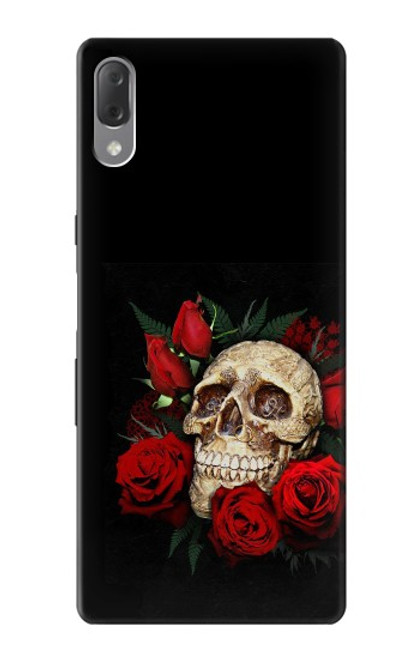 S3753 Dark Gothic Goth Skull Roses Funda Carcasa Case para Sony Xperia L3