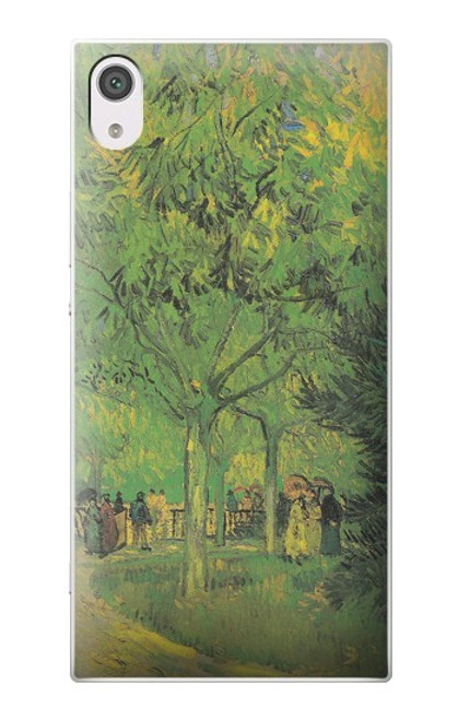 S3748 Van Gogh A Lane in a Public Garden Funda Carcasa Case para Sony Xperia XA1