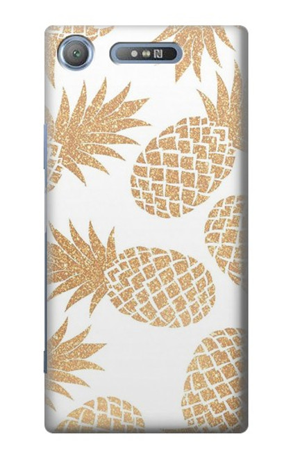 S3718 Seamless Pineapple Funda Carcasa Case para Sony Xperia XZ1