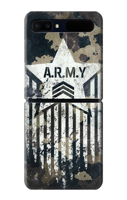 S3666 Army Camo Camouflage Funda Carcasa Case para Samsung Galaxy Z Flip 5G