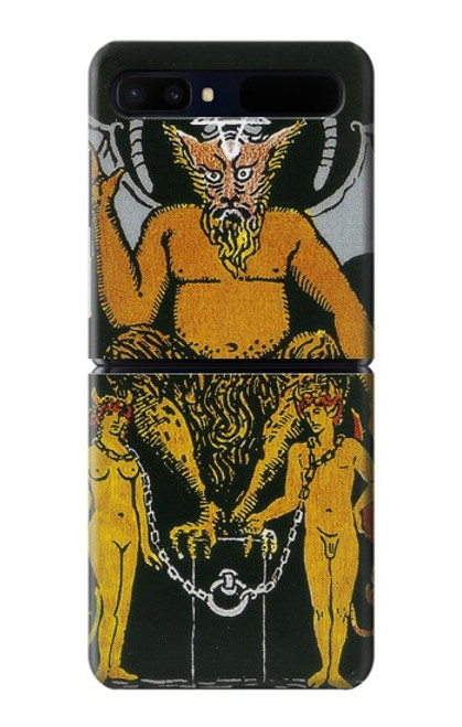 S3740 Tarot Card The Devil Funda Carcasa Case para Samsung Galaxy Z Flip 5G