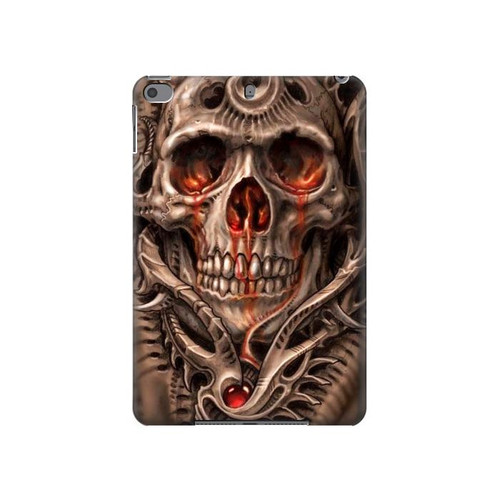 S1675 Skull Blood Tattoo Funda Carcasa Case para iPad mini 4, iPad mini 5, iPad mini 5 (2019)