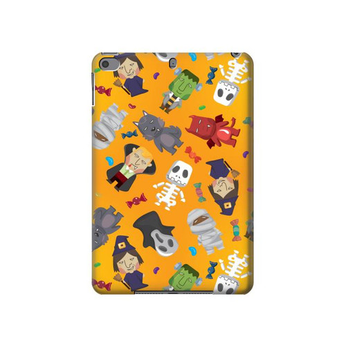 S3275 Cute Halloween Cartoon Pattern Funda Carcasa Case para iPad mini 4, iPad mini 5, iPad mini 5 (2019)