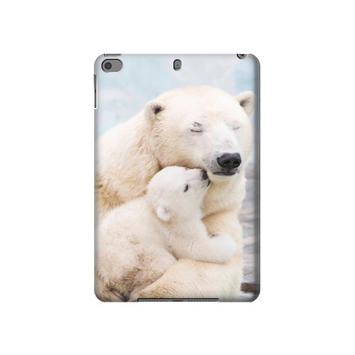 S3373 Polar Bear Hug Family Funda Carcasa Case para iPad mini 4, iPad mini 5, iPad mini 5 (2019)