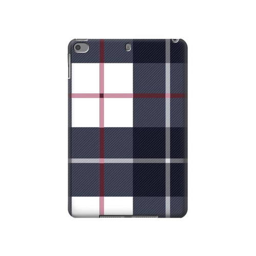 S3452 Plaid Fabric Pattern Funda Carcasa Case para iPad mini 4, iPad mini 5, iPad mini 5 (2019)