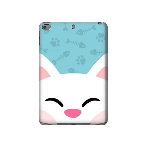 S3542 Cute Cat Cartoon Funda Carcasa Case para iPad mini 4, iPad mini 5, iPad mini 5 (2019)