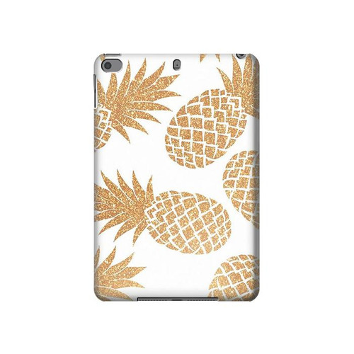 S3718 Seamless Pineapple Funda Carcasa Case para iPad mini 4, iPad mini 5, iPad mini 5 (2019)