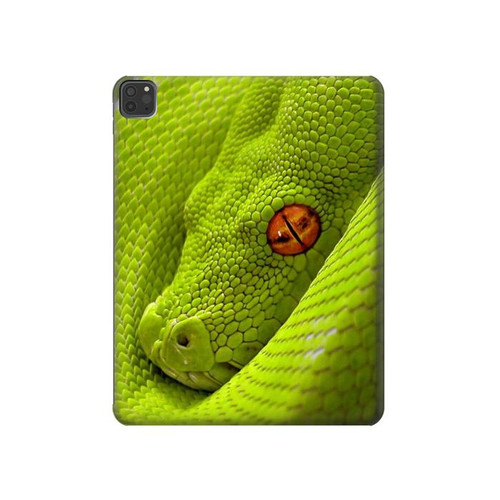 S0785 Green Snake Funda Carcasa Case para iPad Pro 11 (2021,2020,2018, 3rd, 2nd, 1st)