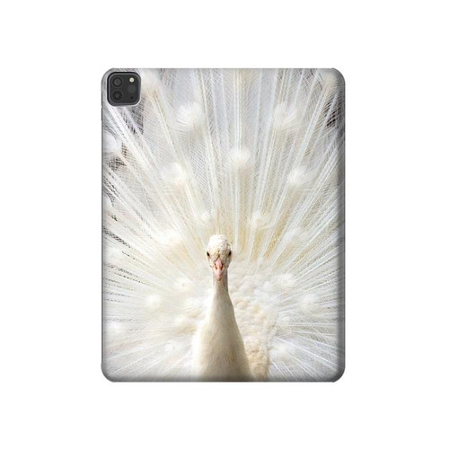 S1980 White Peacock Funda Carcasa Case para iPad Pro 11 (2021,2020,2018, 3rd, 2nd, 1st)