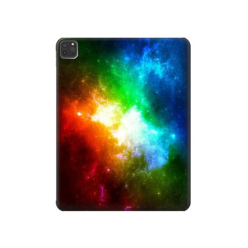 S2312 Colorful Rainbow Space Galaxy Funda Carcasa Case para iPad Pro 11 (2021,2020,2018, 3rd, 2nd, 1st)