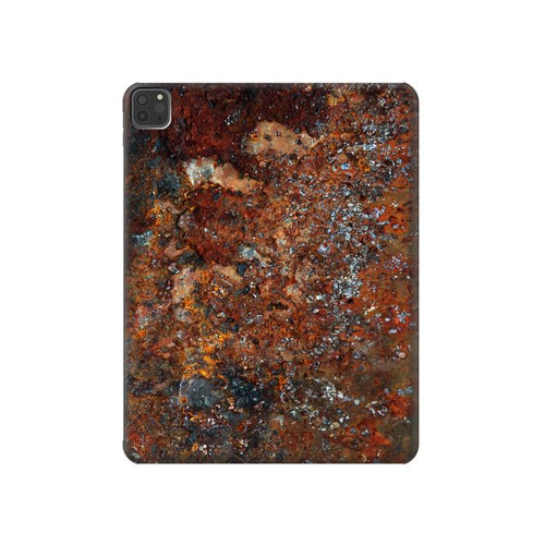 S2714 Rust Steel Texture Graphic Printed Funda Carcasa Case para iPad Pro 11 (2021,2020,2018, 3rd, 2nd, 1st)