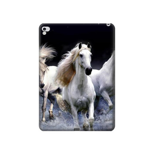 S0246 White Horse Funda Carcasa Case para iPad Pro 12.9 (2015,2017)