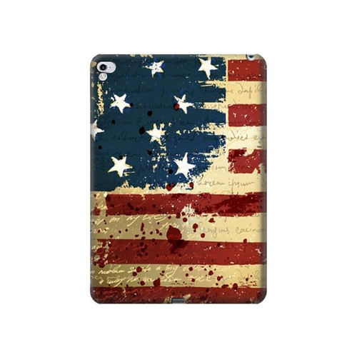 S2349 Old American Flag Funda Carcasa Case para iPad Pro 12.9 (2015,2017)