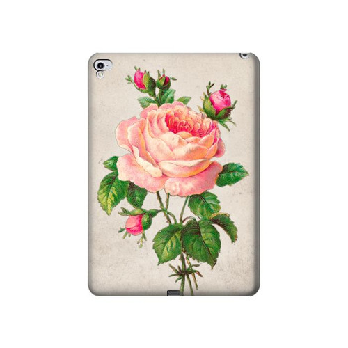 S3079 Vintage Pink Rose Funda Carcasa Case para iPad Pro 12.9 (2015,2017)